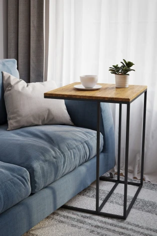 Стол придиванный Хайгрет дуб американский/черный от фабрики Mebelik