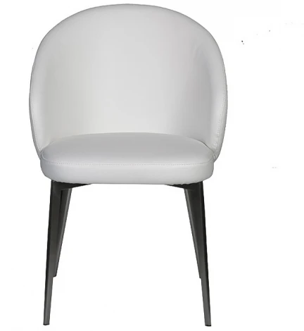 Обеденный стул Garda Decor 58DB-19015STUL-BEL (Черный/Белый)