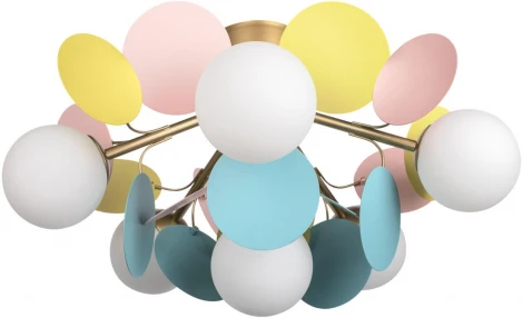 Потолочная люстра Loft It Matisse 10008/6C Mult (для детской, 220V, шарики, для девочки)