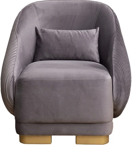 Кресло Palazzo серое Ром504+Ром504 81*81*79см Garda Decor арт.PALAZZO-K-ROM504