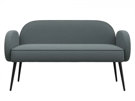 Диван прямой Лига-086 (Фанера/Металл/Рогожка/Серый) Лига Диванов 131082