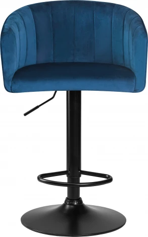 Стул барный DOBRIN DARCY BLACK (синий велюр (1922-20))