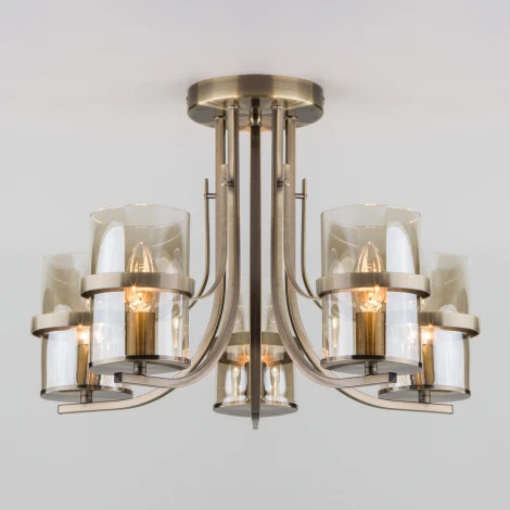 Потолочная люстра Eurosvet Coppa 60085/5 античная бронза (220V)