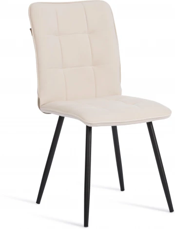 Стул обеденный Bari Tetchair (Флок /Молочный,Черный) арт. 24645
