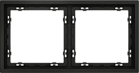 Рамка на 2 поста (черный матовый) Voltum S70 VLS100208