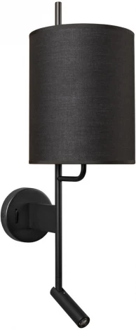 Бра для чтения Loft It Ritz 10253W/B Black (220V, выключатель, круглые)