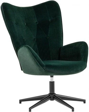 Кресло Stool Group Филадельфия велюр изумрудный ножка черная УТ000010439