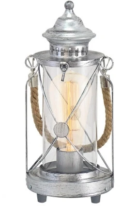 Настольная лампа с выключателем в виде керосиновой лампы Eglo Bradford 49284