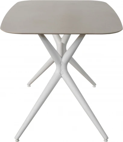 Стол обеденный обеденный JET CERAMIC прямоугольный 120*80 (Термопластичный полимер, Белый)