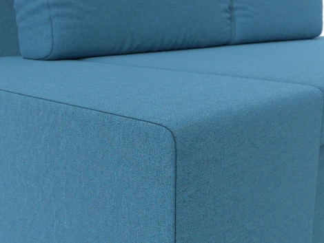 Диван прямой Сан Марко (Голубой/Рогожка) Лига Диванов арт.121579