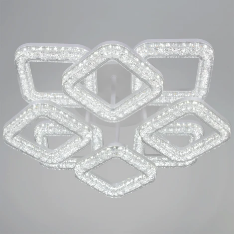 Потолочная люстра светодиодная на штанге с регулировкой цветовой температуры, яркости и ночным режимом Reluce 98290-0.3-4+4 WH