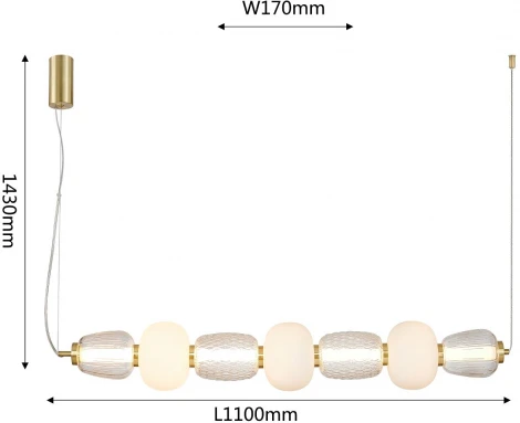 Подвесной светильник Favourite Bella 4057-3P (LED, 220V, на тросе)