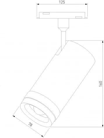 Трековый светильник магнитный 25W 4200K Modify (черный) Elektrostandard Slim Magnetic 85045/01 (LED, 48V)