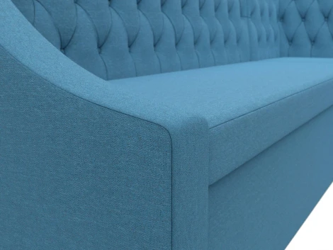 Диван кухонный угловой Мерлин правый угол (Голубой/Рогожка) Лига Диванов арт.123228