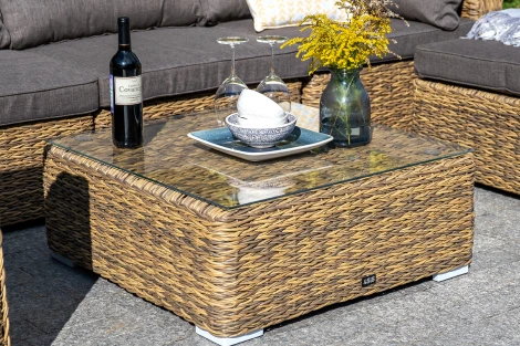 Журнальный столик плетеный (гиацинт), цвет соломенный 4SIS Лунго YH-S4019G-TW