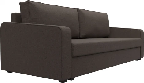 Диван прямой Лига-009 (Коричневый/Рогожка) Лига Диванов арт.124152