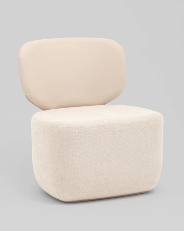 Кресло Спейс спинка экокожа, сиденье шенилл бежевый Stool Group УТ000042298