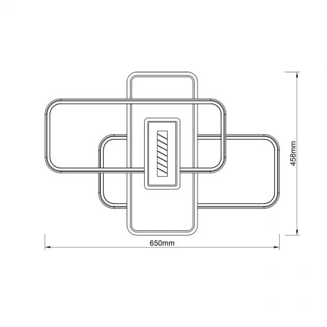 Потолочная люстра с пультом светодиодная Escada Deneb 10232/4LED (регулировка яркости, 220V)