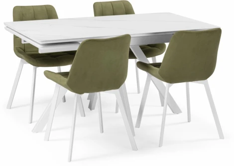 Кухонный стол Вилли Notta (Металл,Керамика/Белый) арт.617084