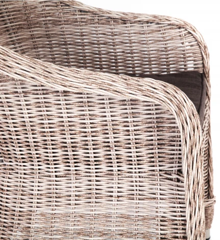 Плетеное кресло из искусственного ротанга, цвет бежевый 4SIS Равенна YH-C1103W beige