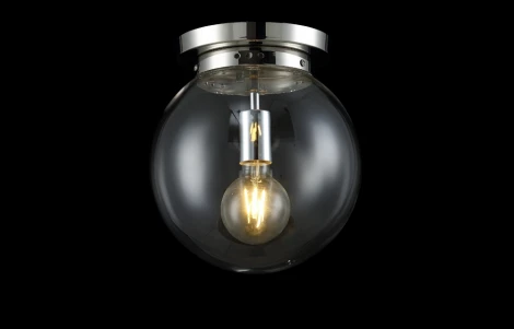 Потолочная люстра Crystal Lux Mario PL1 D250 NICKEL/TRANSPARENTE