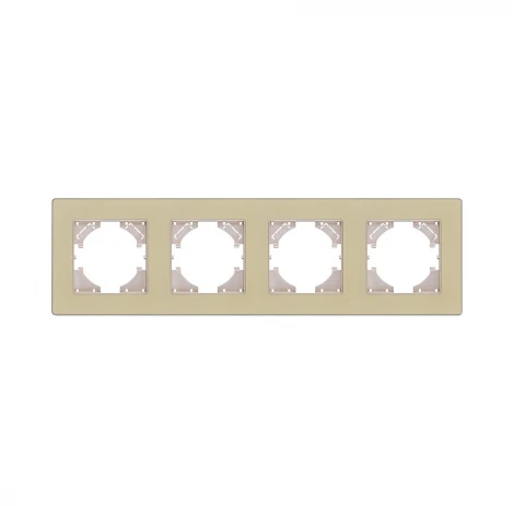Рамка 4-постовая золотой Kollinger Eleganz Acryl EA4GD