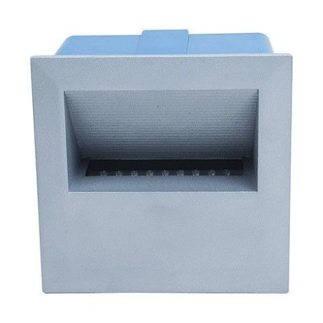 Светильник встраиваемый в стену уличный светодиодный Horoz Kalsit, 1 лампа, серый с синим