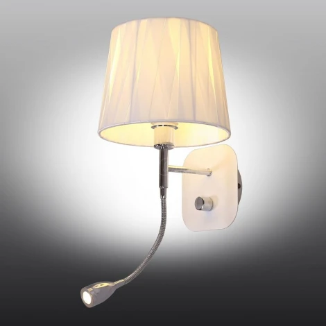 Бра на гибкой ножке для чтения Omnilux Correto OML-62501-02 (220V, выключатель)