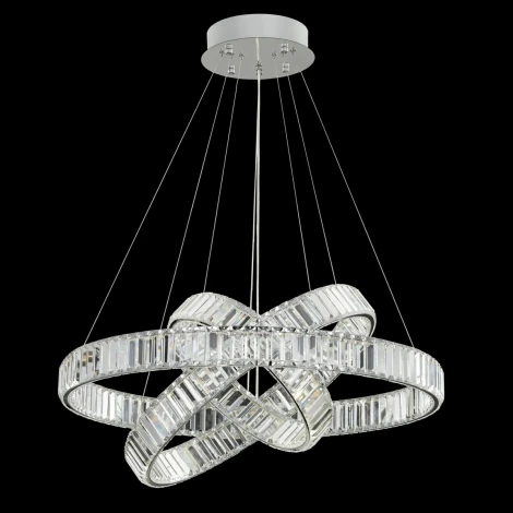 Подвесной светильник Citilux Чезаре CL338381 (регулировка яркости, LED, 220V, хрусталь, пульт управления, на тросе)