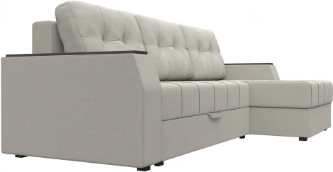 Диван угловой Эмир БС правый угол (Бежевый/Рогожка) Лига Диванов арт.123009