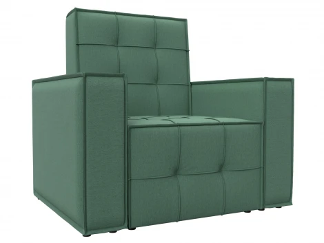 Кресло Лига-067 (ДВП,Дерево/Пластик/Рогожка/Зеленый) Лига Диванов 132289