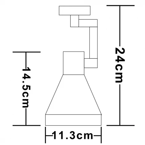 Трековый светильник Arte Lamp Nido A5108PL-1BK (220V)