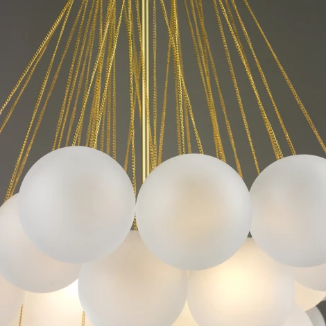 Потолочная люстра на штанге iLamp Globe 10099P/3-D800 GL-WH