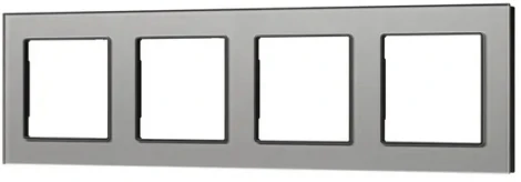 Рамка стеклянная FRM-GLARE-GS-4-GR (Arlight) 043804