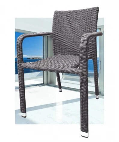 Стул плетеный из ротанга AFM-4030B Brown (Искусственный ротанг/Коричневый) Afina