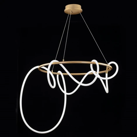 Подвесной светильник с гибким неоном и пультом Citilux Python CL220283 (регулировка яркости, LED, на тросе)