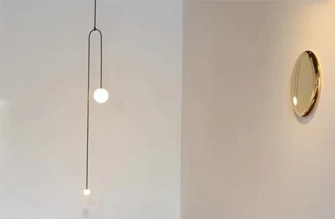 Подвесной светильник iLamp North 8628P/2 BK-WH