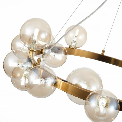 Подвесная люстра ST Luce Necton SL1165.303.15 (220V, на тросе, шарики, молекулы)