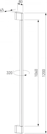 Настенный уличный светильник светодиодный Elektrostandard Argos 35121/D черный