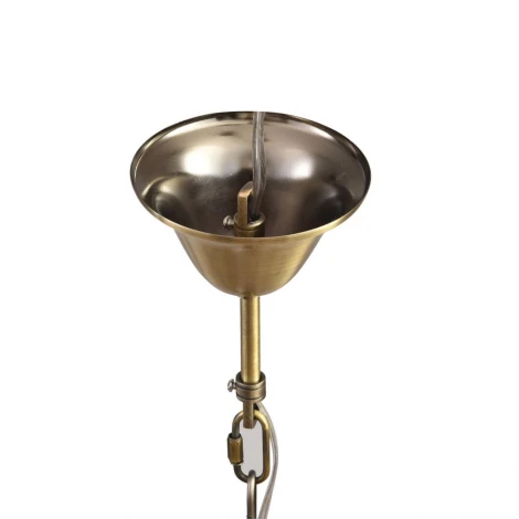 Подвесная люстра с хрустальными подвесками в форме подсвечника Lumion Luina 8346/5 бронза/прозрачный, металл/хрусталь E14 5*40W 220V