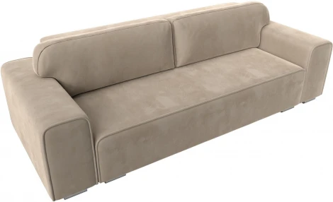 Диван прямой Лига-029 (Бежевый/Велюр) Лига Диванов арт.121009