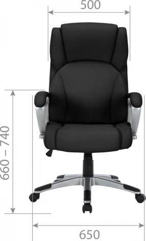 Компьютерное кресло CHAIRMAN CH665 (Пластик,Экокожа/Черный)