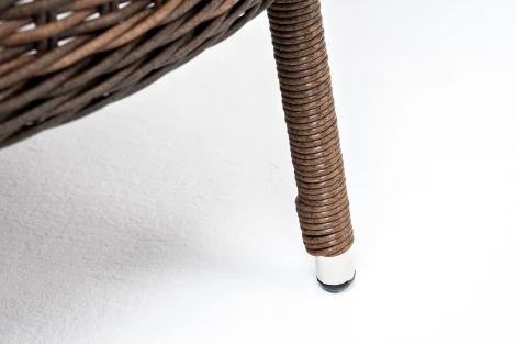 Кресло плетеное, цвет коричневый с подушками 4SIS Алиса YH-C1618W brown