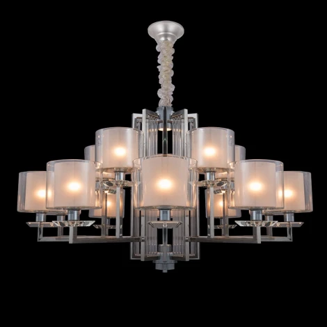 Подвесная большая люстра Newport 4400 4410+5/C chrome (220V, на цепи)