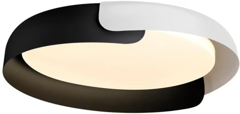 Потолочный светильник круглый Sonex Antares 7706/60L металл/пластик/белый/черный LED 60Вт 3000-6000K D580 IP20 пульт ДУ (220V, круглые)