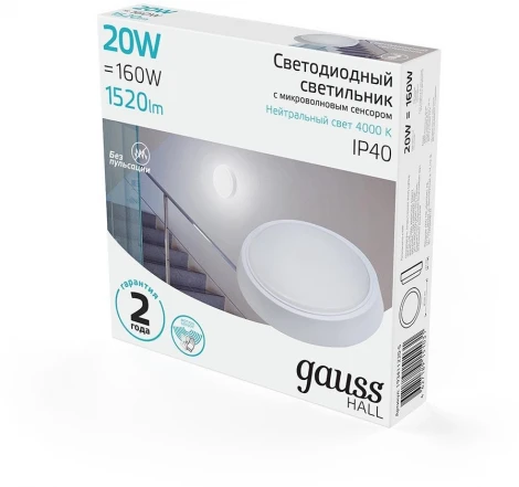 Настенно-потолочный светильник светодиодный Hall 193411220-S (IP40)