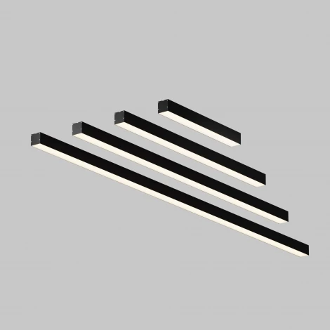 Подвесной светильник линейный светодиодный Maytoni Technical LL312029 3000K 50x50 черный 1,5 м