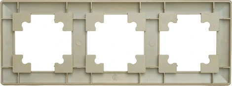 Рамка на 3 поста (золото) Stekker Катрин 49608