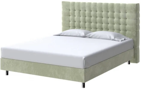 PROxSON Кровать Tallinn Boxspring Standart (Ткань: Велюр Лофти Олива) 180x200
