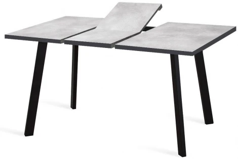 Стол DikLine HB140 хромикс белый, опоры черные